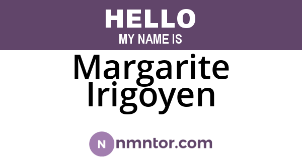Margarite Irigoyen