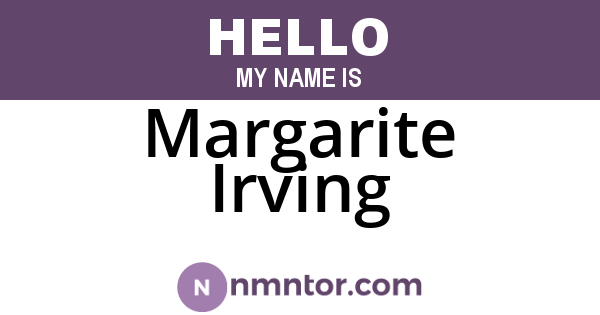 Margarite Irving