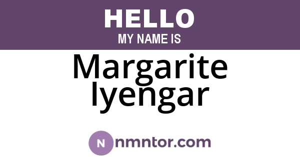 Margarite Iyengar
