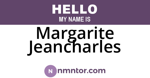 Margarite Jeancharles