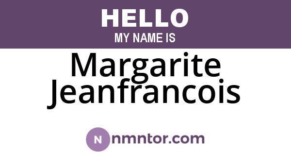 Margarite Jeanfrancois