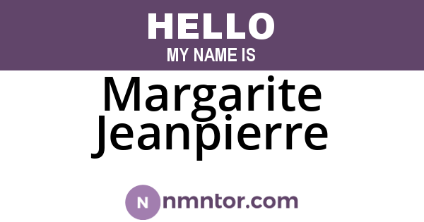 Margarite Jeanpierre