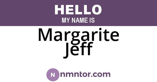 Margarite Jeff