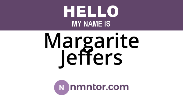 Margarite Jeffers