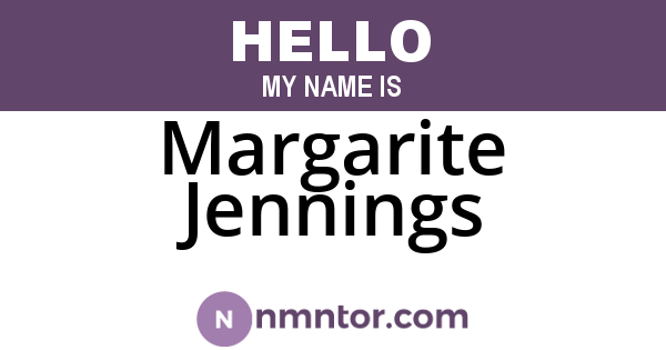 Margarite Jennings