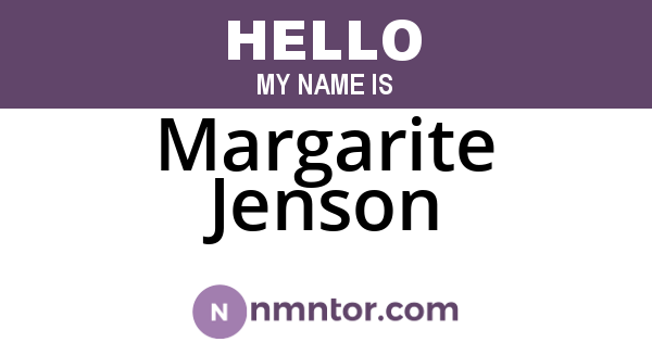 Margarite Jenson