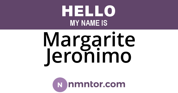 Margarite Jeronimo