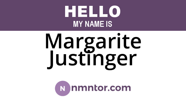 Margarite Justinger