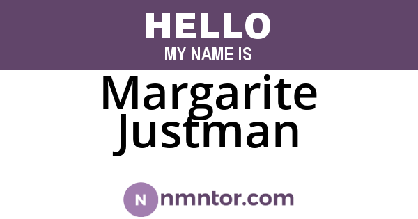 Margarite Justman