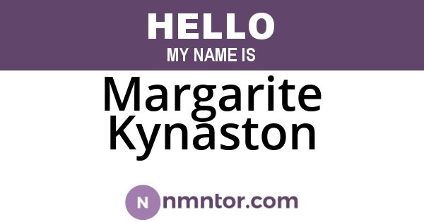 Margarite Kynaston