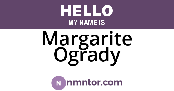 Margarite Ogrady