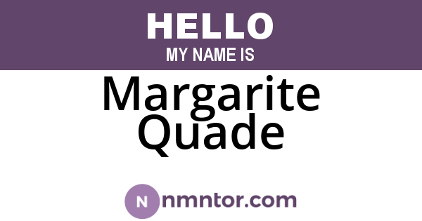 Margarite Quade
