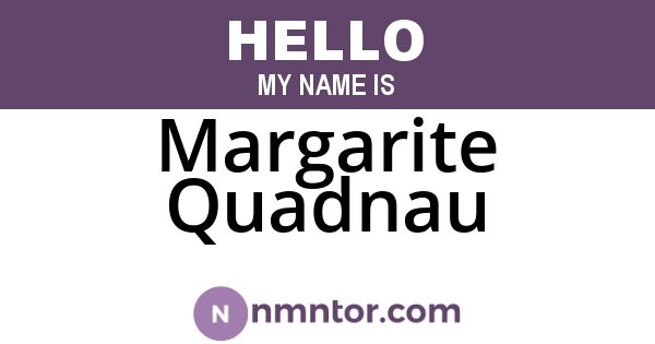 Margarite Quadnau