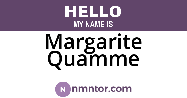 Margarite Quamme