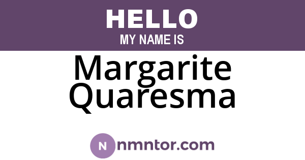 Margarite Quaresma