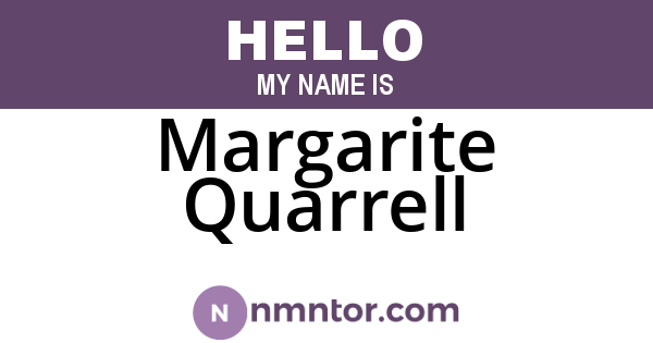Margarite Quarrell