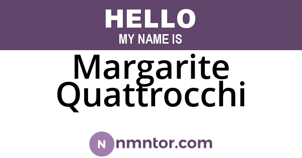 Margarite Quattrocchi