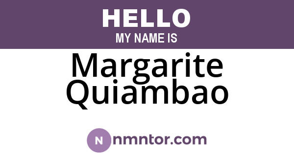 Margarite Quiambao