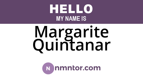 Margarite Quintanar