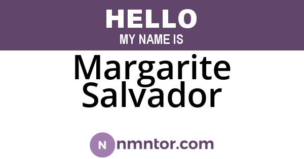 Margarite Salvador