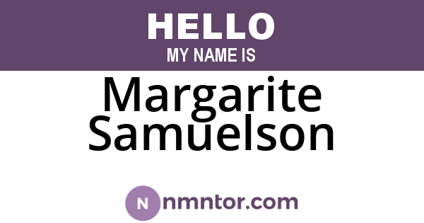 Margarite Samuelson
