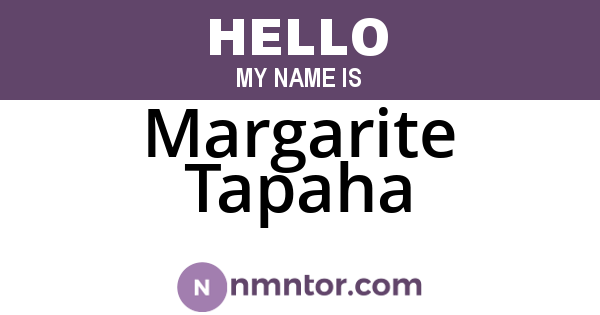Margarite Tapaha