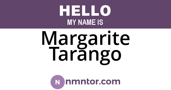 Margarite Tarango