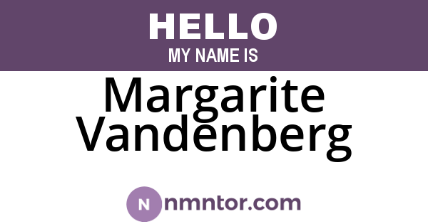 Margarite Vandenberg
