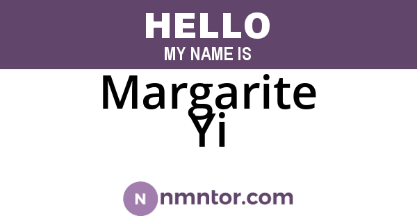 Margarite Yi