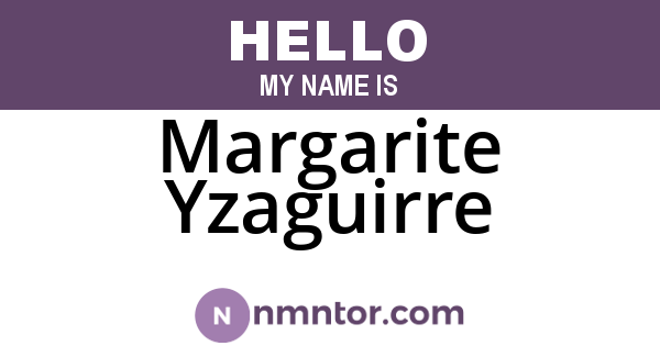 Margarite Yzaguirre