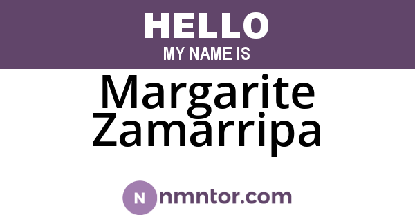 Margarite Zamarripa