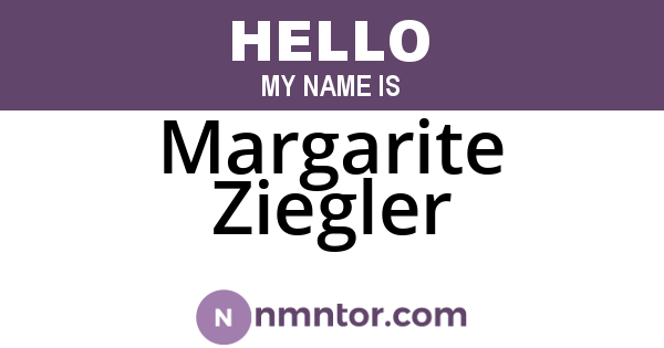 Margarite Ziegler