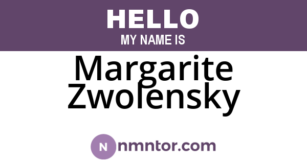 Margarite Zwolensky