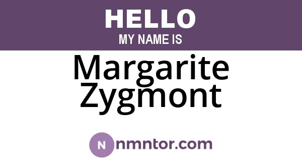 Margarite Zygmont