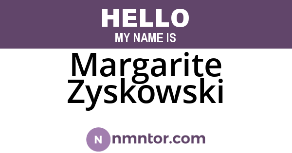 Margarite Zyskowski