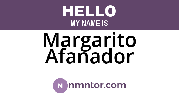 Margarito Afanador
