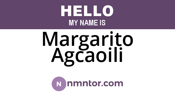 Margarito Agcaoili