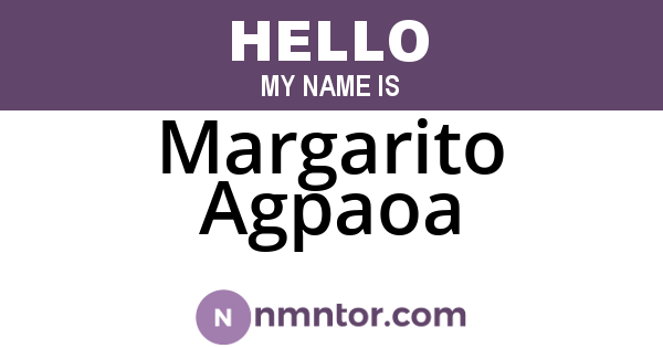 Margarito Agpaoa