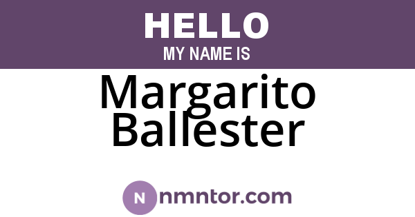 Margarito Ballester