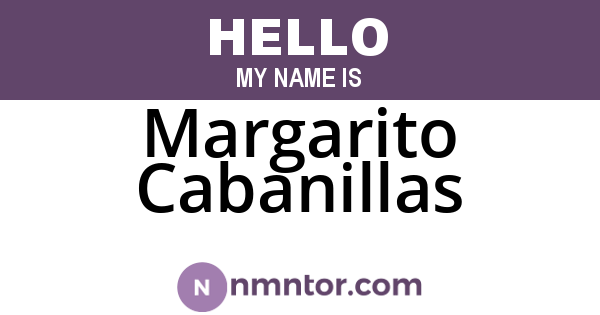 Margarito Cabanillas