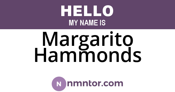 Margarito Hammonds