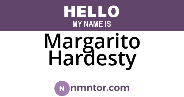Margarito Hardesty