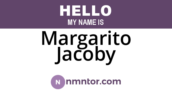 Margarito Jacoby