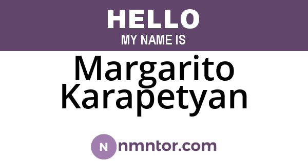 Margarito Karapetyan
