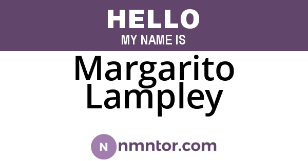 Margarito Lampley