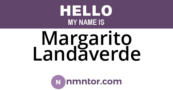 Margarito Landaverde