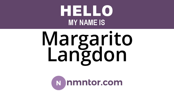 Margarito Langdon