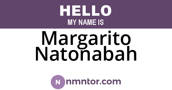 Margarito Natonabah