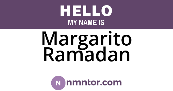 Margarito Ramadan