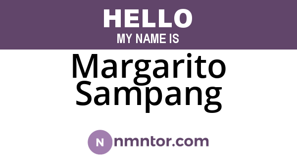 Margarito Sampang